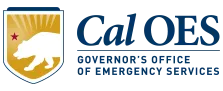 Cal OES logo with a bear, star, sun rays, and text: Governor’s Office of Emergency Services.